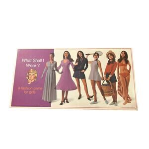 Vintage 1969 What Shall I Wear Fashion Board Game for Girls Selchow & Righter